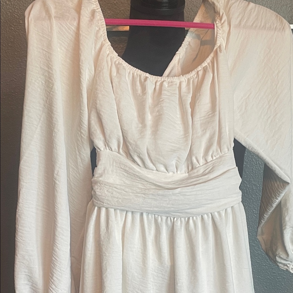 Elegant White Women's Dress